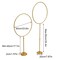 2pcs Balloon Lead Brackets Golden Metal Round Arch Stand for Wedding Party Decor